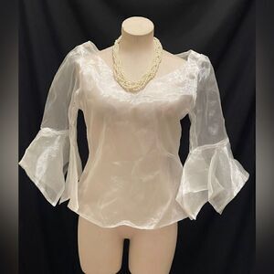 Vintage Sheer Mesh Zip-Up Shirt – A Unique Layering Essential